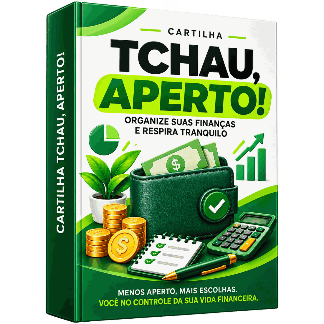 Mockup da Cartilha Tchau, Aperto!